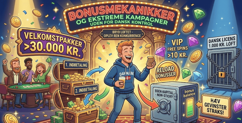 Profitable bonusser på casinoer uden licens